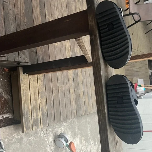 Dr. Martens Platform Sandals Francis Leather Strap Retro Women's 7. B & W - Picture 7 of 10